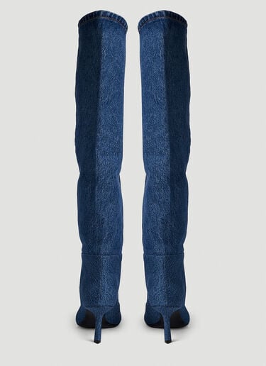 Alexander Wang Viola Slouch Denim Boots Blue awg0250039