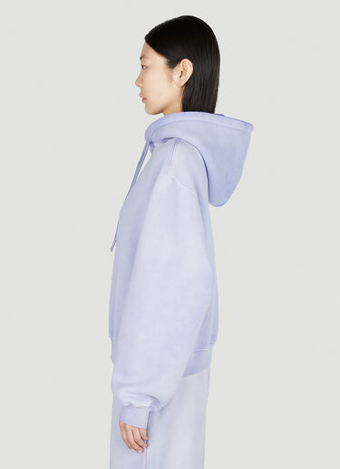 Alexander Wang Logo Print Hooded Sweatshirt Purple awg0251014