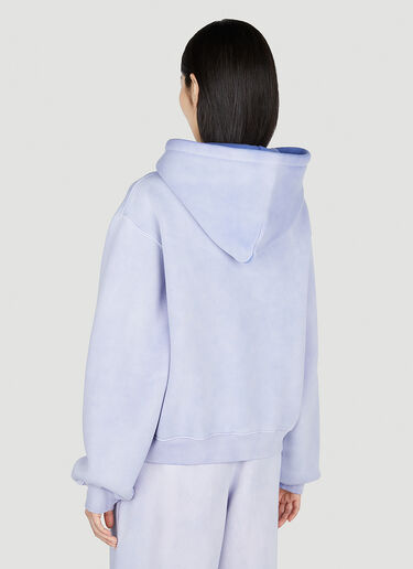 Alexander Wang Logo Print Hooded Sweatshirt Purple awg0251014