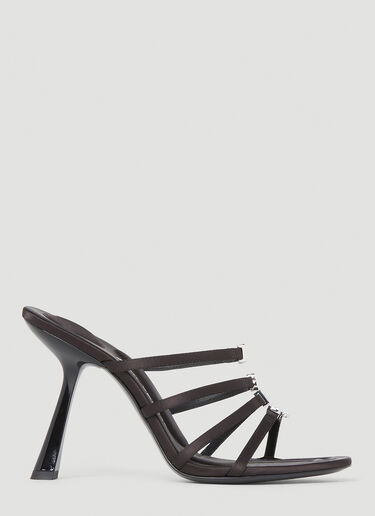 Nala 徽标高跟凉鞋 Alexander Wang Nala 徽标高跟凉鞋 黑色 awg0251059