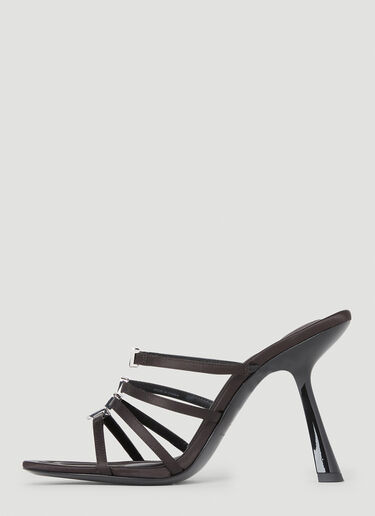 Nala 徽标高跟凉鞋 Alexander Wang Nala 徽标高跟凉鞋 黑色 awg0251059