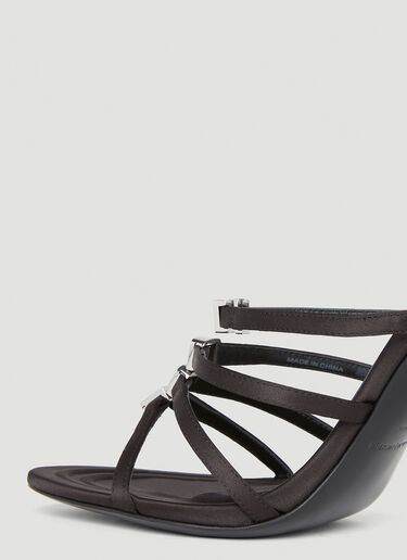Nala 徽标高跟凉鞋 Alexander Wang Nala 徽标高跟凉鞋 黑色 awg0251059