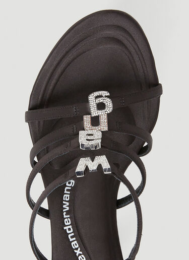 Nala 徽标高跟凉鞋 Alexander Wang Nala 徽标高跟凉鞋 黑色 awg0251059