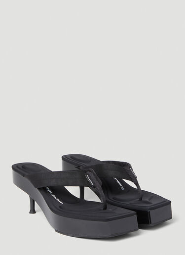 Alexander Wang Jessy Kitten Heel Sandals Black awg0252022