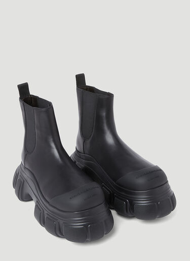 Alexander Wang 스톰 첼시 가죽 부츠 블랙 awg0253030