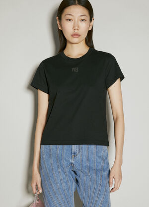 Alexander Wang ジャージーシュランクTシャツ ブラック awg0253063