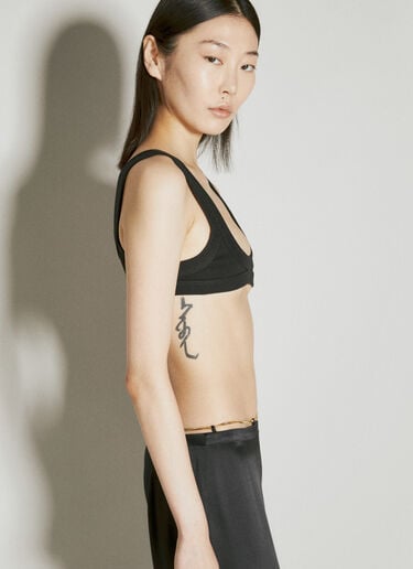 Scoop Neck Bra Alexander Wang Scoop Neck Bra Black awg0255004