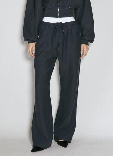 Alexander Wang Wide Leg Track Pants Black awg0255022