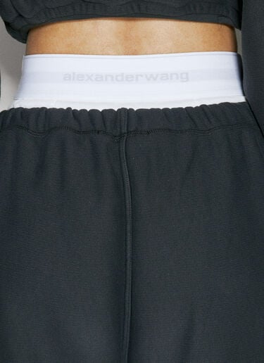 Alexander Wang Wide Leg Track Pants Black awg0255022