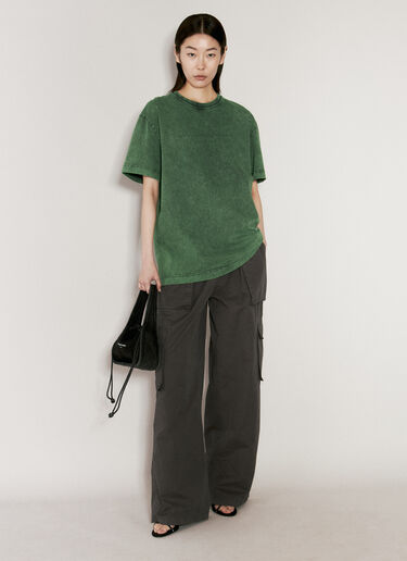 Alexander Wang 压花徽标 T 恤 绿色 awg0255039