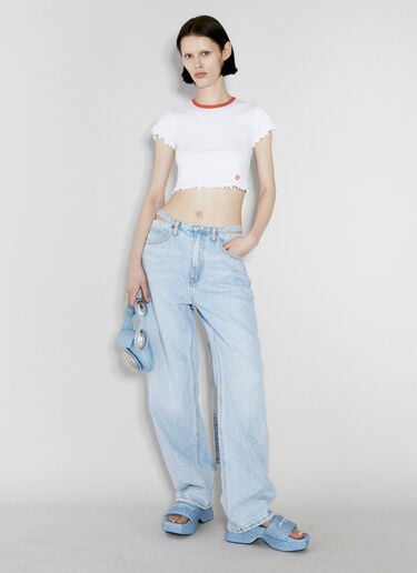벌룬 벨티드 진 Alexander Wang 벌룬 벨티드 진 블루 awg0255040