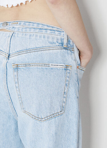 벌룬 벨티드 진 Alexander Wang 벌룬 벨티드 진 블루 awg0255040