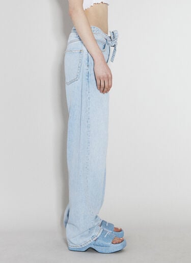 벌룬 벨티드 진 Alexander Wang 벌룬 벨티드 진 블루 awg0255040