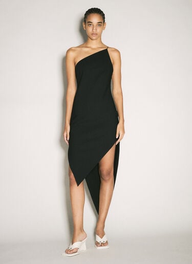 Alexander Wang アシンメトリースリットマキシドレス ブラック awg0258001