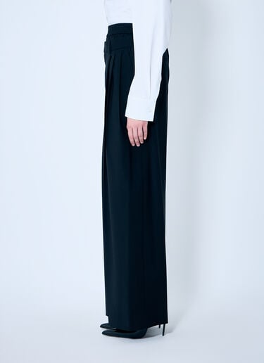 Pleated Pants With Boxer Waistband Alexander Wang Pleated Pants With Boxer Waistband Black awg0259006
