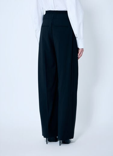 Pleated Pants With Boxer Waistband Alexander Wang Pleated Pants With Boxer Waistband Black awg0259006