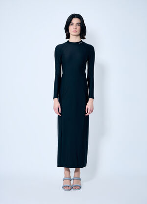 Alexander Wang 防晒中长连衣裙  黑色 awg0259015