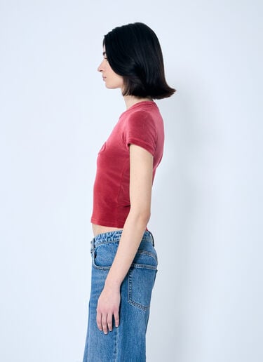 Alexander Wang 丝绒婴儿 T 恤  红色 awg0259020