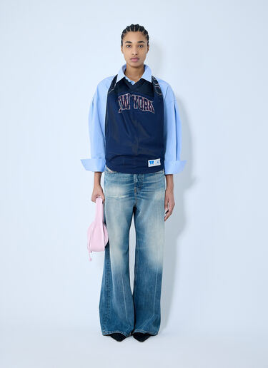 Alexander Wang 저지 홀터넥 탑 네이비 awg0260002