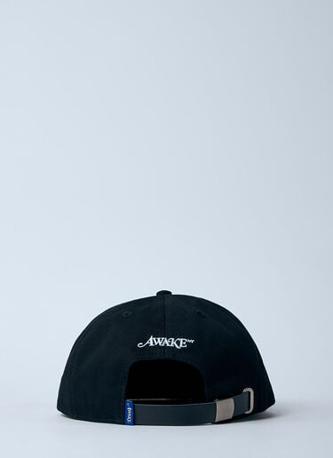 Awake NY Logo Motif Baseball Cap Black awk0160004