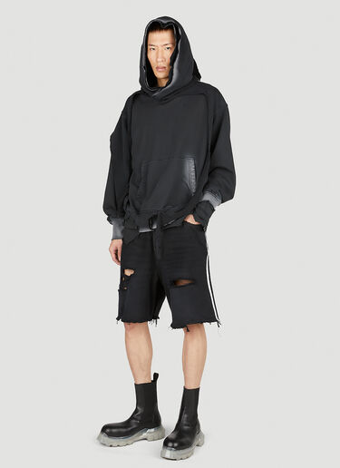 Balenciaga x adidas 条纹宽松短裤 黑色 axb0151011