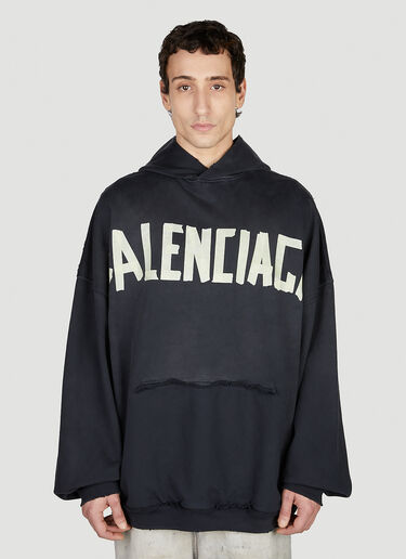 Balenciaga 립 포켓 후드 스웨트셔츠 - 네이비 네이비 bal0152045