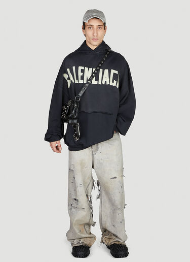 Balenciaga 립 포켓 후드 스웨트셔츠 - 네이비 네이비 bal0152045
