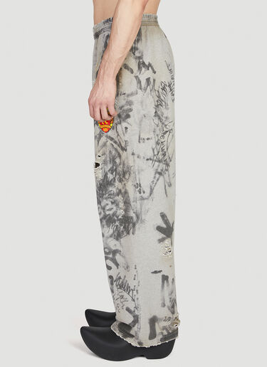 Scribbled Track Pants Balenciaga Scribbled Track Pants Grey bal0152056