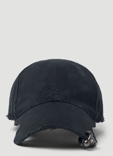 穿孔棒球帽 Balenciaga 穿孔棒球帽 黑色 bal0152079