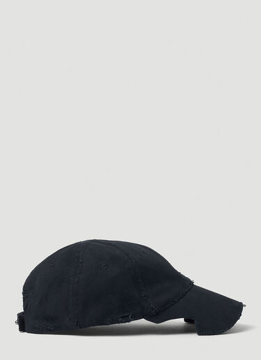 穿孔棒球帽 Balenciaga 穿孔棒球帽 黑色 bal0152079