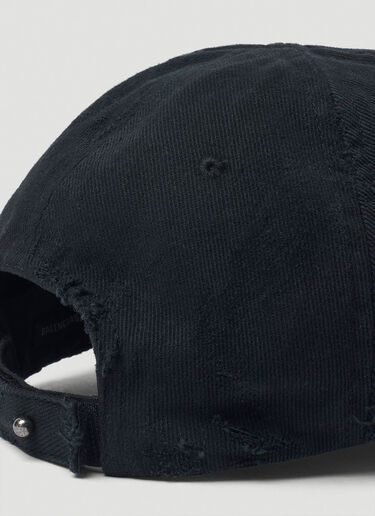 Balenciaga 穿孔棒球帽 黑色 bal0152079