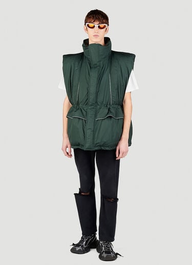 Wrap Gilet Balenciaga Wrap Gilet Green bal0153005