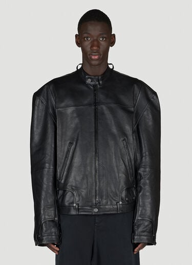 Deconstructed 皮革夹克 Balenciaga Deconstructed 皮革夹克 黑 bal0154002