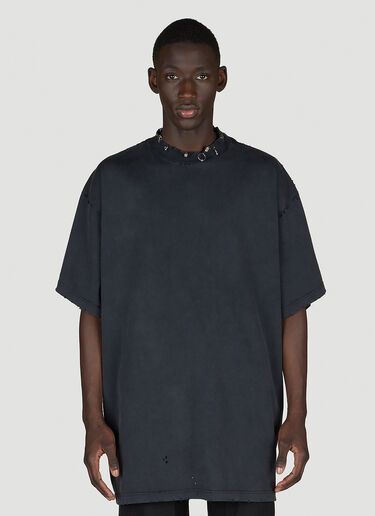 Balenciaga 穿孔宽大T恤 黑 bal0154013