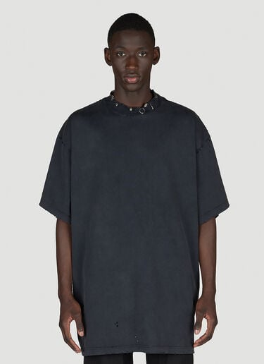 穿孔宽大T恤 Balenciaga 穿孔宽大T恤 黑 bal0154013