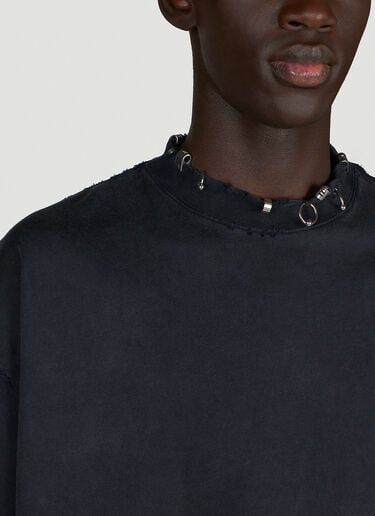 穿孔宽大T恤 Balenciaga 穿孔宽大T恤 黑 bal0154013