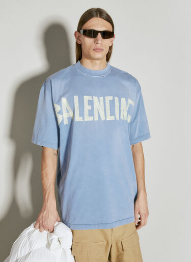 Balenciaga 테이프 티셔츠 블루 bal0155014