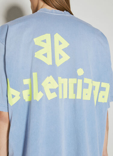 Balenciaga 테이프 티셔츠 블루 bal0155014