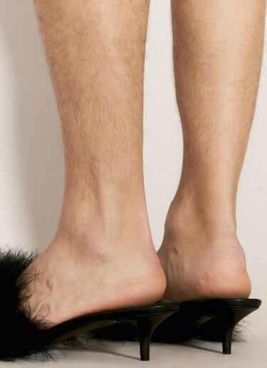 Boudoir Feather-Trimmed Heels Balenciaga Boudoir Feather-Trimmed Heels Black bal0156016