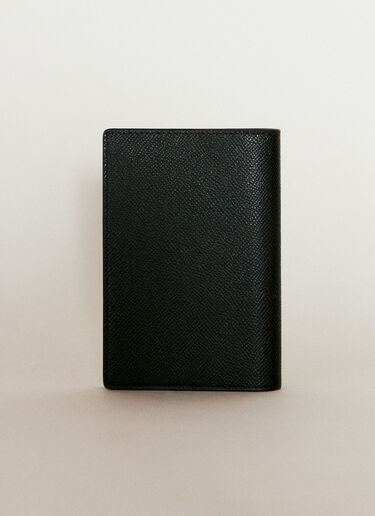 Logo Debossed Passport Holder Balenciaga Logo Debossed Passport Holder Black bal0156018
