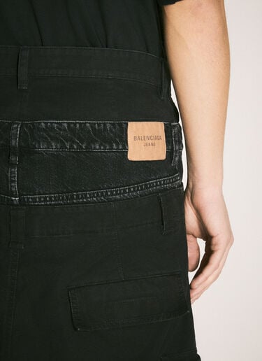 Balenciaga Layered Cargo Pants Black bal0158008