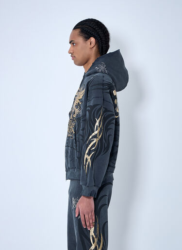 Tacky Zip-Up Hooded Sweatshirt Balenciaga Tacky Zip-Up Hooded Sweatshirt Black bal0159012