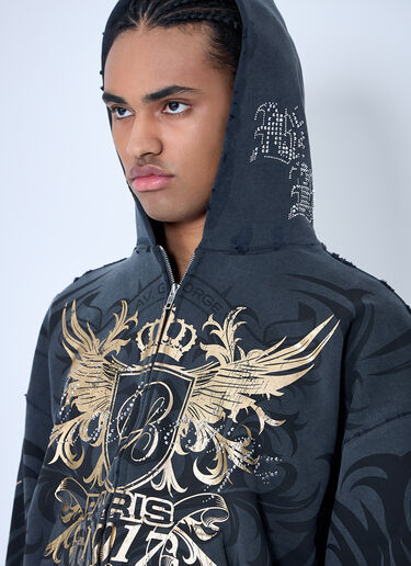 Tacky Zip-Up Hooded Sweatshirt Balenciaga Tacky Zip-Up Hooded Sweatshirt Black bal0159012