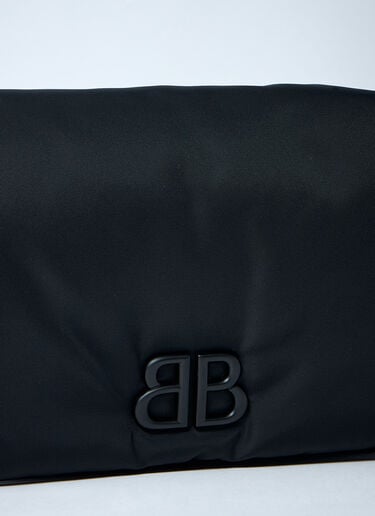 Balenciaga Small Monaco Flap Shoulder Bag Black bal0161027