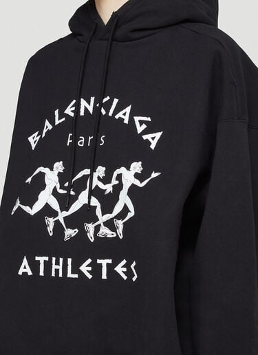 Athletes Hooded Sweatshirt Balenciaga Athletes Hooded Sweatshirt Black bal0243014