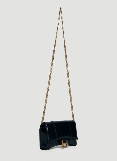 Hourglass Mini Chain Wallet Balenciaga Hourglass Mini Chain Wallet Black bal0244040