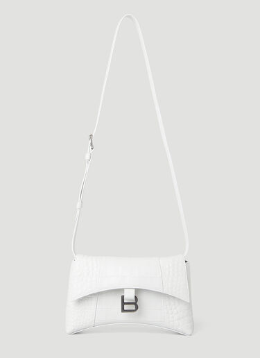 Hourglass XS 鳄鱼纹单肩包 Balenciaga Hourglass XS 鳄鱼纹单肩包 白 bal0246032