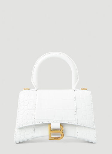 Balenciaga Hourglass XS 手提包 白 bal0247072