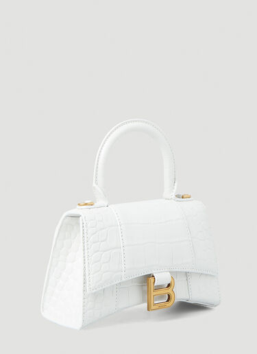 Balenciaga Hourglass XS 手提包 白 bal0247072