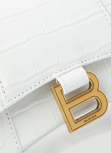 Balenciaga Hourglass XS 手提包 白 bal0247072